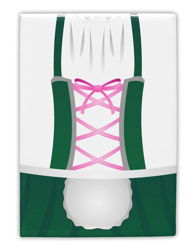 Dirndl Costume Green Collapsible Neoprene Bottle Insulator All Over Print by TooLoud-TooLoud-White-Davson Sales