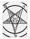 Official Sigil of Baphomet Fridge Magnet 2&#x22;x3&#x22; All Over Print-Fridge Magnet-TooLoud-White-Davson Sales