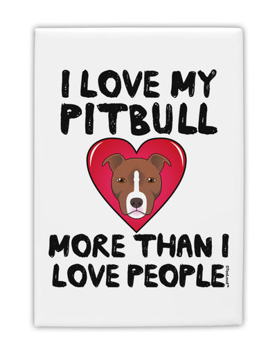 Love Pitbull More Than People Collapsible Neoprene Tall Can Insulator by TooLoud-TooLoud-White-Davson Sales