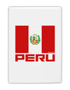 Peru Flag Fridge Magnet 2&#x22;x3-Fridge Magnet-TooLoud-White-Davson Sales