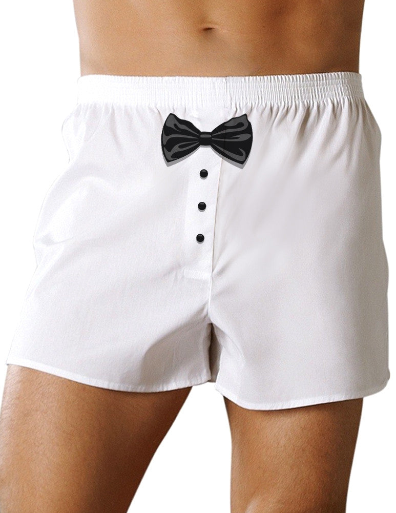 Mens Sexy Tuxedo Boxer Short Underwear-TooLoud-White-Small-Davson Sales