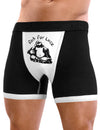 Mens Sexy Rub For Luck Buddha Boxer Brief Funny Underwear-NDS Wear-Black with White-Small-Davson Sales