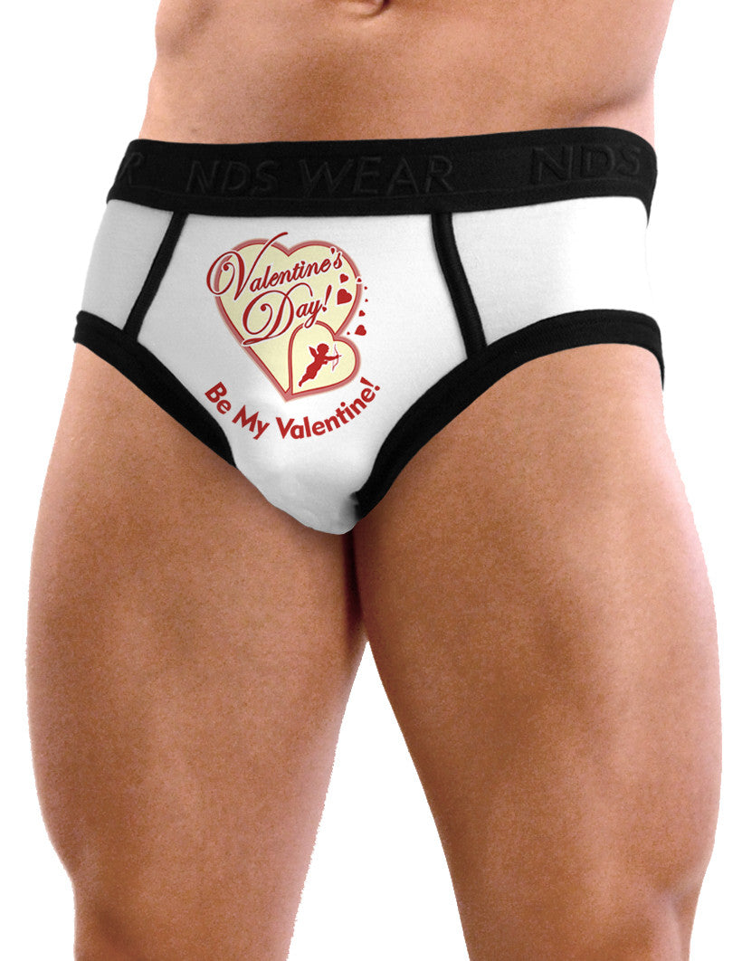 Valentines Day Mens Sexy Printed Pouch Briefs - Valentine's Day Designs-Mens Briefs-NDS Wear-Be My Valentine-Small-Davson Sales