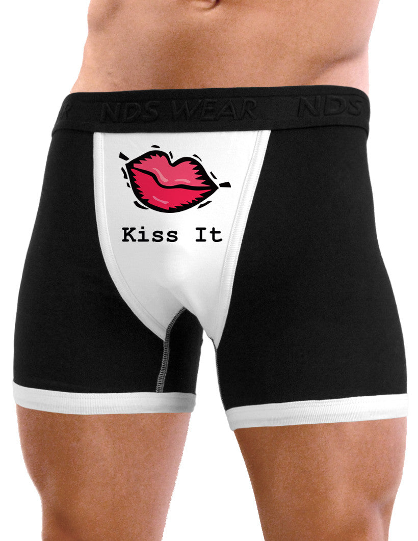 Valentines Day Underwear Kiss It - Mens Sexy Boxer Brief Underwear