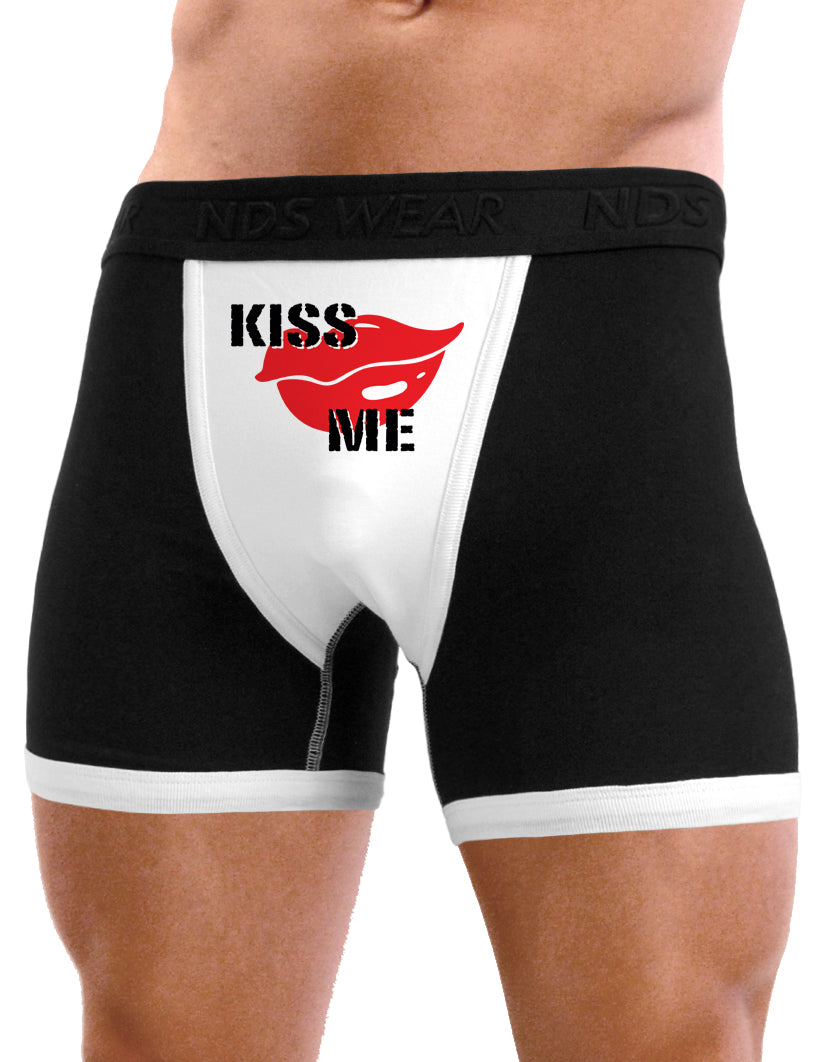 Valentines Day Mens Sexy Printed Boxer Briefs - Valentine's Day Designs-Boxer Briefs-NDS Wear-Kiss Me-Small-Davson Sales