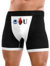 Eye Heart U - Mens Sexy Boxer Brief Underwear-Boxer Briefs-NDS Wear-Black with White-Small-Davson Sales