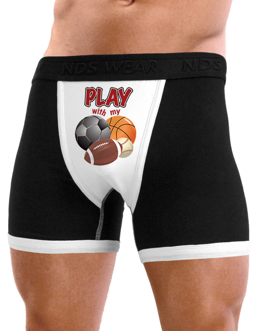 Play With My Balls - Mens Sexy Boxer Brief Underwear - Davson Sales