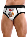 Play With My Balls - Mens Sexy Briefs Underwear - White and Black-Mens Briefs-TooLoud-White with Black-Small-Davson Sales