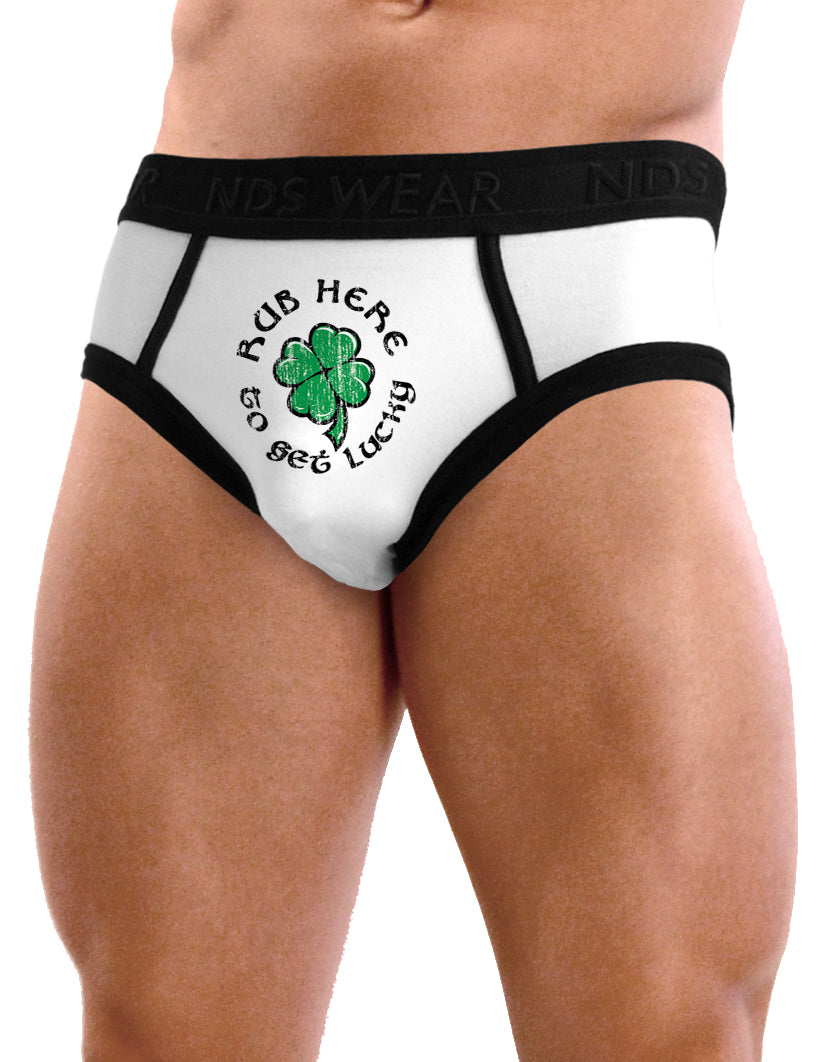 Rub Here to Get Lucky - Mens St. Patrick's Day Pouch Briefs