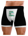 Kiss Me I'm Chirish Mens NDS Wear Boxer Brief Underwear by TooLoud-Clothing-NDS Wear-Black-with-White-Small-Davson Sales