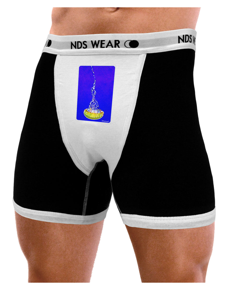 Solo Jellyfish Watercolor Mens NDS Wear Boxer Brief Underwear-Boxer Briefs-NDS Wear-Black-with-White-Small-Davson Sales