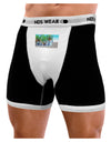 Palm Springs Watercolor Mens NDS Wear Boxer Brief Underwear-Boxer Briefs-NDS Wear-Black-with-White-Small-Davson Sales