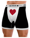 Big Red Heart Valentine's Day Mens NDS Wear Boxer Brief Underwear-Boxer Briefs-NDS Wear-Black-with-White-Small-Davson Sales