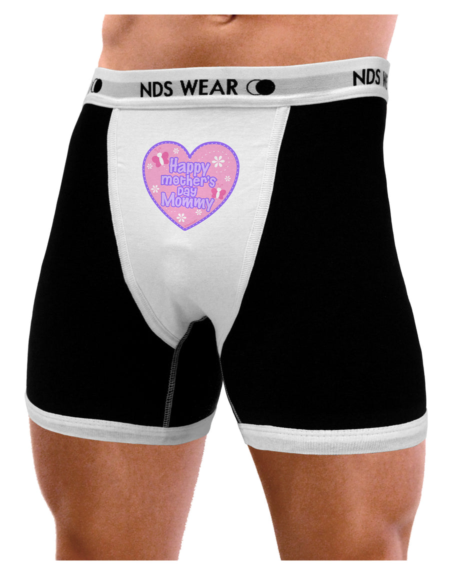 Happy Mother's Day Mommy - Pink Mens NDS Wear Boxer Brief Underwear by TooLoud-Boxer Briefs-NDS Wear-Black-with-White-Small-Davson Sales