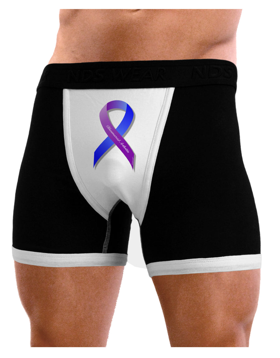 TooLoud Rheumatoid Arthritis Mens NDS Wear Boxer Brief Underwear-Boxer Briefs-NDS Wear-Black-with-White-Small-Davson Sales