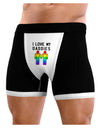 I Love My Daddies LGBT Mens NDS Wear Boxer Brief Underwear-Boxer Briefs-NDS Wear-Black-with-White-Small-Davson Sales