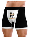 Cute Pilgrim Couple Happy Thanksgiving Mens NDS Wear Boxer Brief Underwear-Boxer Briefs-NDS Wear-Black-with-White-Small-Davson Sales