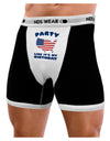 Party Like It's My Birthday - 4th of July Mens NDS Wear Boxer Brief Underwear-Boxer Briefs-NDS Wear-Black-with-White-Small-Davson Sales