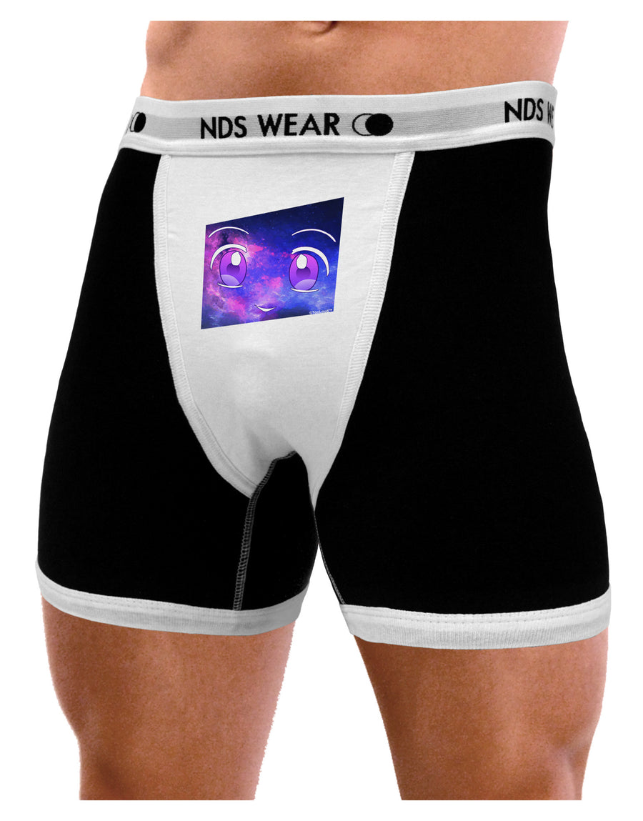 Cute Cosmic Eyes Mens NDS Wear Boxer Brief Underwear-Boxer Briefs-NDS Wear-Black-with-White-Small-Davson Sales