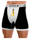 Mermaid Design - Yellow Mens NDS Wear Boxer Brief Underwear-Boxer Briefs-NDS Wear-Black-with-White-Small-Davson Sales