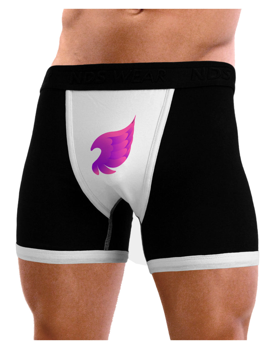 Cute Single Angel Wing Mens NDS Wear Boxer Brief Underwear-Boxer Briefs-NDS Wear-Black-with-White-Small-Davson Sales