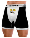 Stop Staring At My Tacos Mens NDS Wear Boxer Brief Underwear-Boxer Briefs-NDS Wear-Black-with-White-Small-Davson Sales