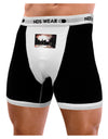 Nighttime Flamingos Mens NDS Wear Boxer Brief Underwear-Boxer Briefs-NDS Wear-Black-with-White-Small-Davson Sales