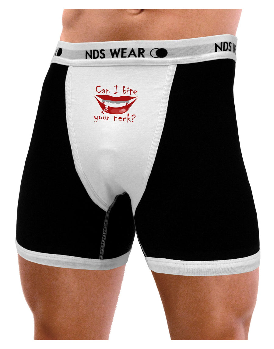 Bite your neck Mens NDS Wear Boxer Brief Underwear-Boxer Briefs-NDS Wear-Black-with-White-XXX-Large-Davson Sales