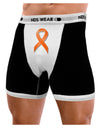 Leukemia Awareness Ribbon - Orange Mens NDS Wear Boxer Brief Underwear-Boxer Briefs-NDS Wear-Black-with-White-Small-Davson Sales