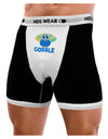 Cute Gobble Turkey Blue Mens NDS Wear Boxer Brief Underwear-Boxer Briefs-NDS Wear-Black-with-White-Small-Davson Sales