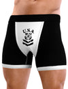 USA Military Coast Guard Stencil Logo Mens NDS Wear Boxer Brief Underwear-Boxer Briefs-NDS Wear-Black-with-White-Small-Davson Sales
