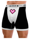 Pixel Heart Design B - Valentine's Day Mens NDS Wear Boxer Brief Underwear by TooLoud-Boxer Briefs-NDS Wear-Black-with-White-Small-Davson Sales