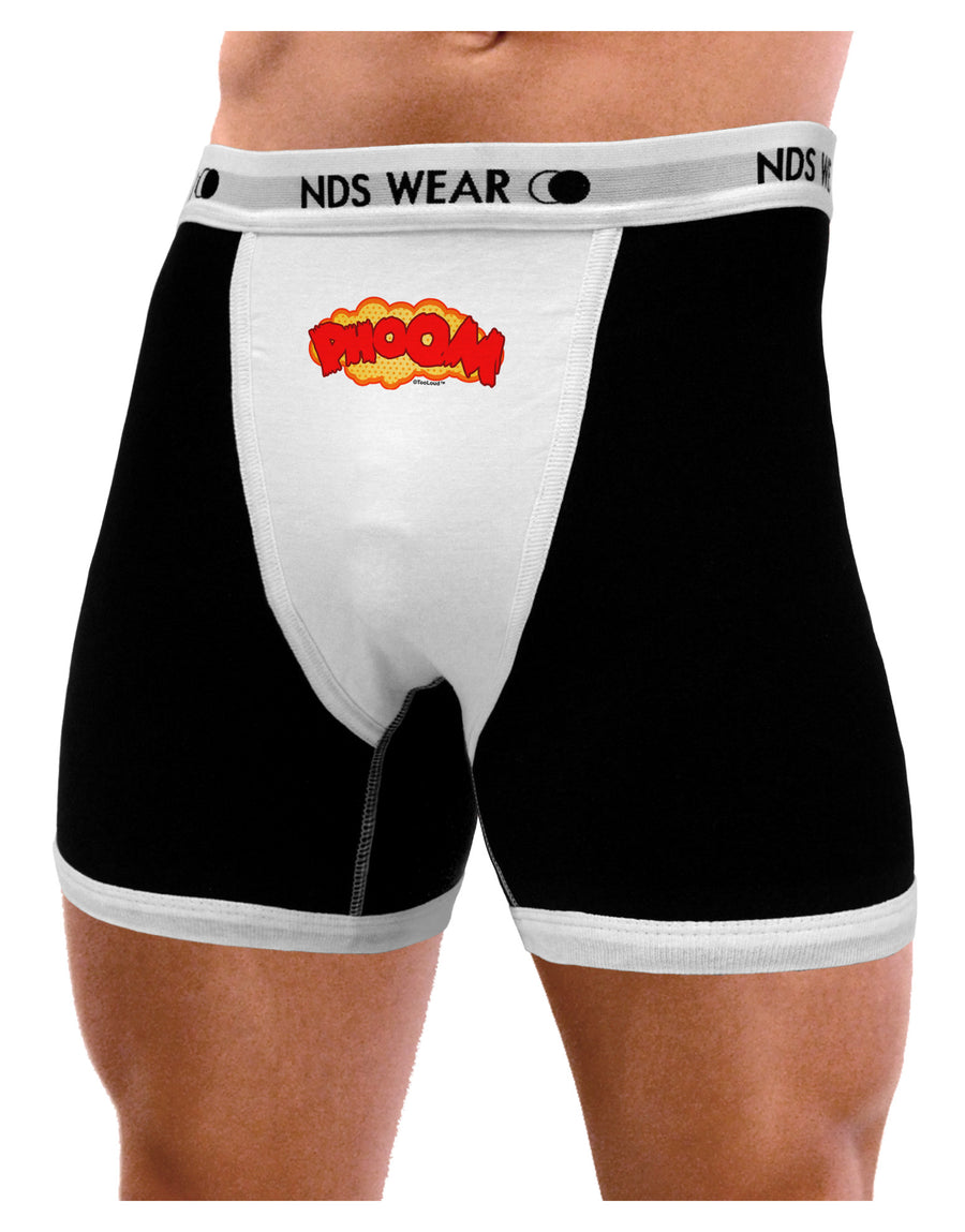 Onomatopoeia PHOOM Mens NDS Wear Boxer Brief Underwear-Boxer Briefs-NDS Wear-Black-with-White-Small-Davson Sales