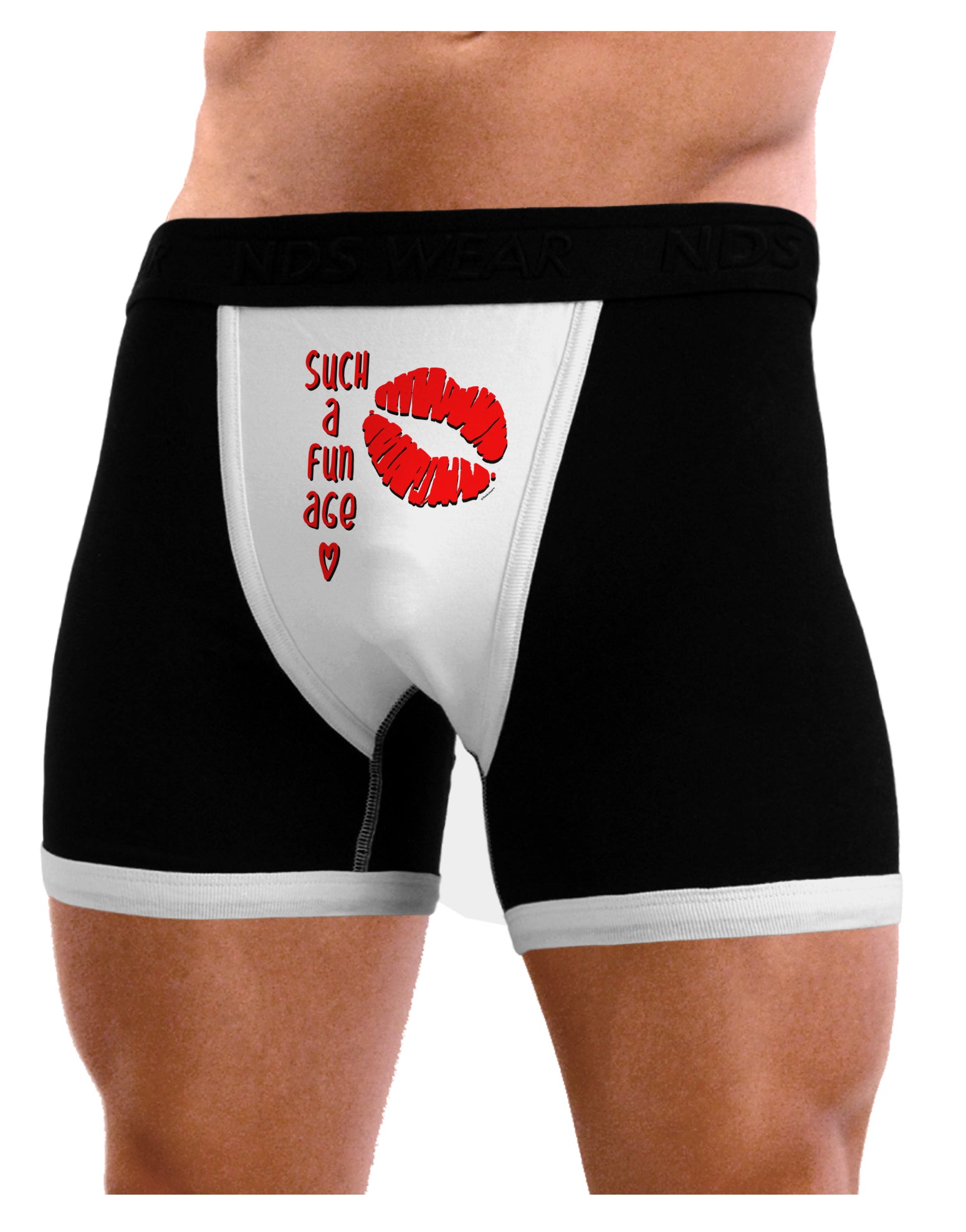 Mens Lipstick Kisses all Over Valentines Day Boxer Briefs Underwear Novelty  Gift