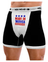 Made in Merica - Stars and Stripes Color Design Mens NDS Wear Boxer Brief Underwear-Boxer Briefs-NDS Wear-Black-with-White-Small-Davson Sales