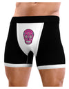 Version 4 Pink Day of the Dead Calavera Mens NDS Wear Boxer Brief Underwear-Boxer Briefs-NDS Wear-Black-with-White-Small-Davson Sales