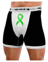 Lyme Disease Awareness Ribbon - Lime Green Mens NDS Wear Boxer Brief Underwear-Boxer Briefs-NDS Wear-Black-with-White-Small-Davson Sales