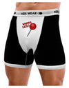 TooLoud Wanna Lick Lollipop Mens NDS Wear Boxer Brief Underwear-Boxer Briefs-NDS Wear-Black-with-White-Small-Davson Sales