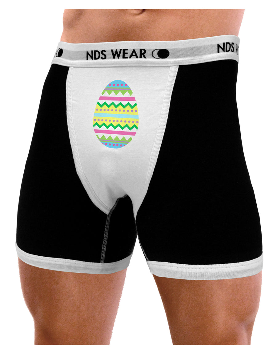 Colorful Easter Egg Mens NDS Wear Boxer Brief Underwear-Boxer Briefs-NDS Wear-Black-with-White-Small-Davson Sales