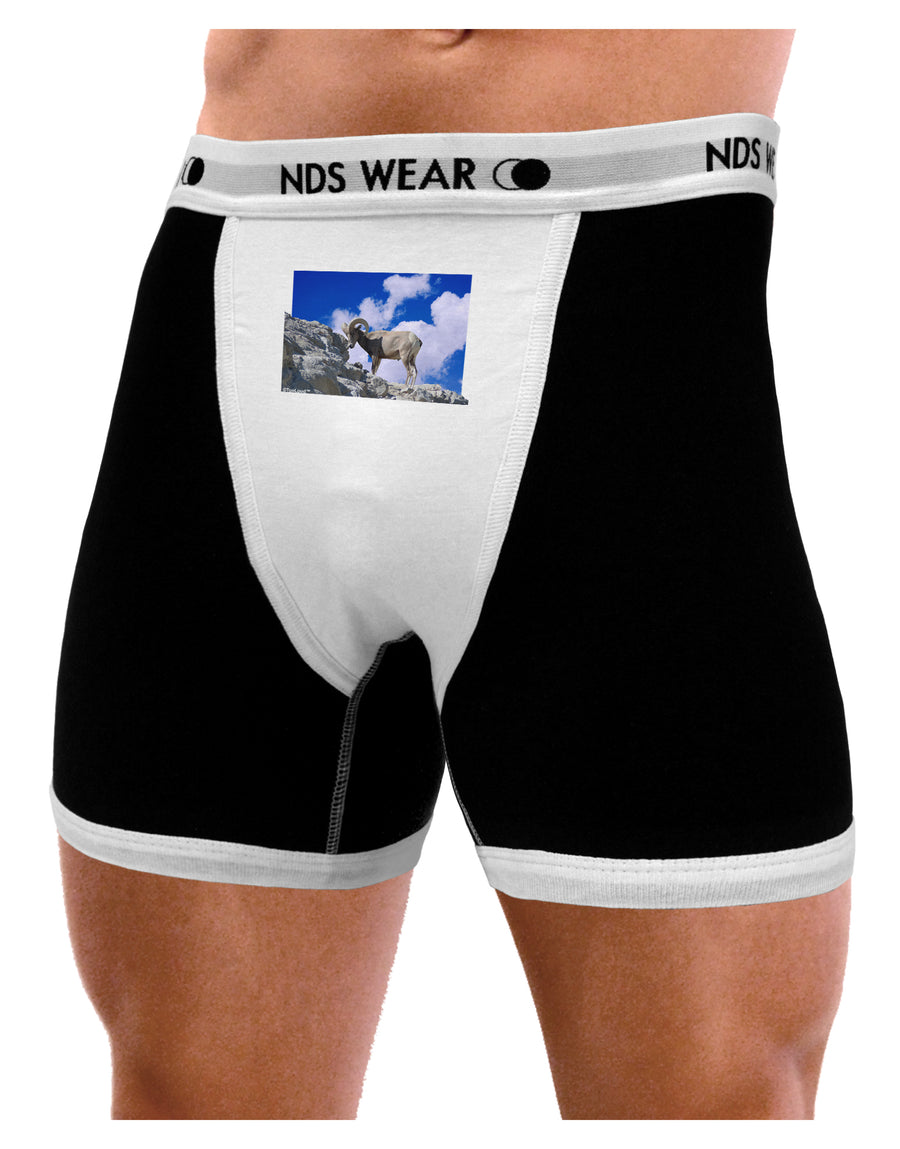 Bighorn Ram Mens NDS Wear Boxer Brief Underwear-Boxer Briefs-NDS Wear-Black-with-White-Small-Davson Sales