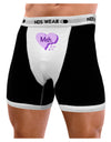 Meh Candy Heart Purple - Valentines Day Mens NDS Wear Boxer Brief Underwear by TooLoud-Boxer Briefs-NDS Wear-Black-with-White-Small-Davson Sales