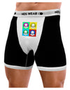 Clown Face Pop Art 2 Mens NDS Wear Boxer Brief Underwear-Boxer Briefs-NDS Wear-Black-with-White-Small-Davson Sales