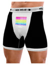 American Pride - Rainbow Flag - Freedom Mens NDS Wear Boxer Brief Underwear-Boxer Briefs-NDS Wear-Black-with-White-Small-Davson Sales