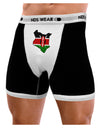 Kenya Flag Silhouette Mens NDS Wear Boxer Brief Underwear-Boxer Briefs-NDS Wear-Black-with-White-Small-Davson Sales