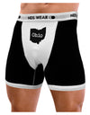 Ohio - United States Shape Mens NDS Wear Boxer Brief Underwear by TooLoud-Boxer Briefs-NDS Wear-Black-with-White-Small-Davson Sales