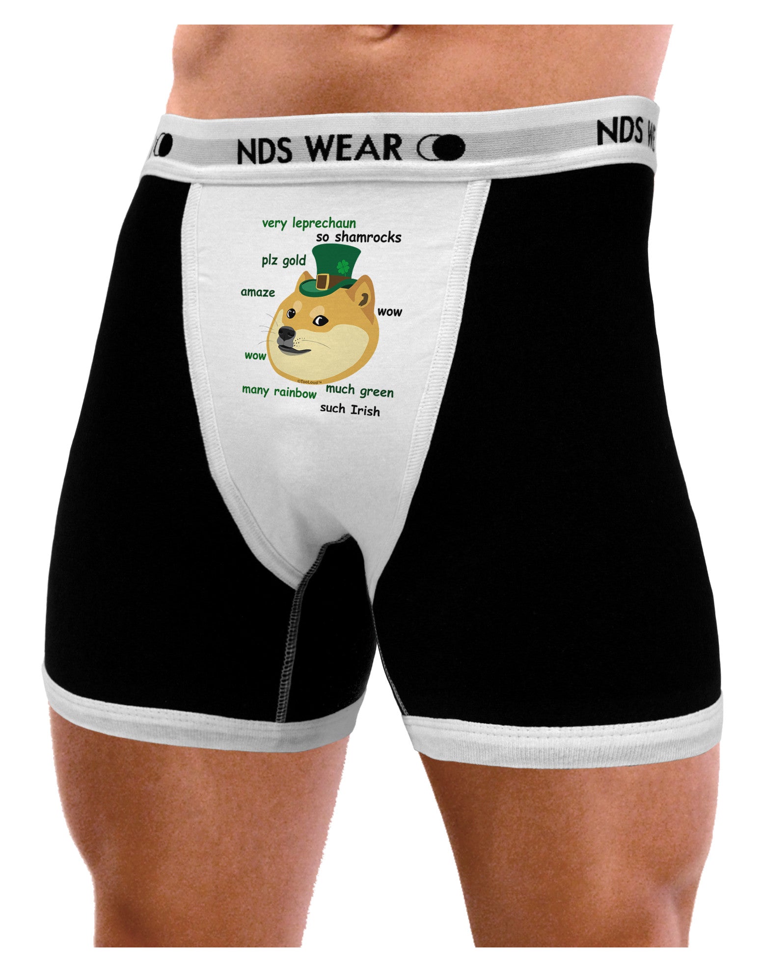 St Patricks Day Leprechaun Doge Mens NDS Wear Boxer Brief