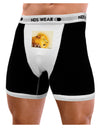 Lion Watercolor 3 Text Mens NDS Wear Boxer Brief Underwear-Boxer Briefs-NDS Wear-Black-with-White-Small-Davson Sales