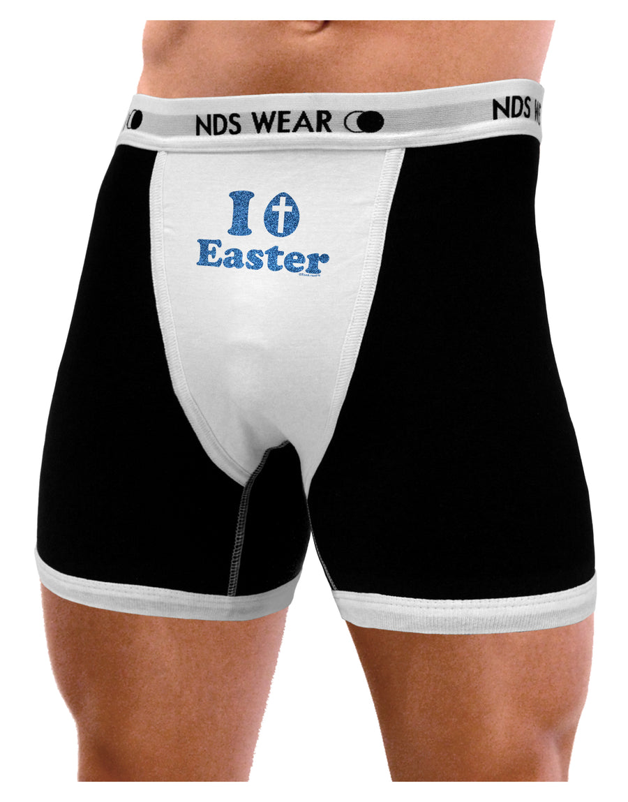 I Egg Cross Easter - Blue Glitter Mens NDS Wear Boxer Brief Underwear by TooLoud-Boxer Briefs-NDS Wear-Black-with-White-Small-Davson Sales