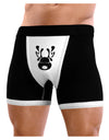 Cute Black Reindeer Face Christmas Mens NDS Wear Boxer Brief Underwear-Boxer Briefs-NDS Wear-Black-with-White-Small-Davson Sales