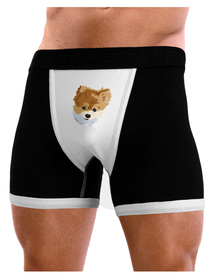 Custom Pet Art Mens NDS Wear Boxer Brief Underwear by TooLoud-NDS Wear-Black-with-White-Small-Davson Sales